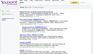 Suchergebnis bei Yahoo
