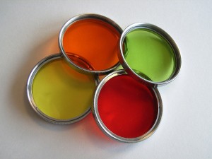 4 verschiedene Farbfilter